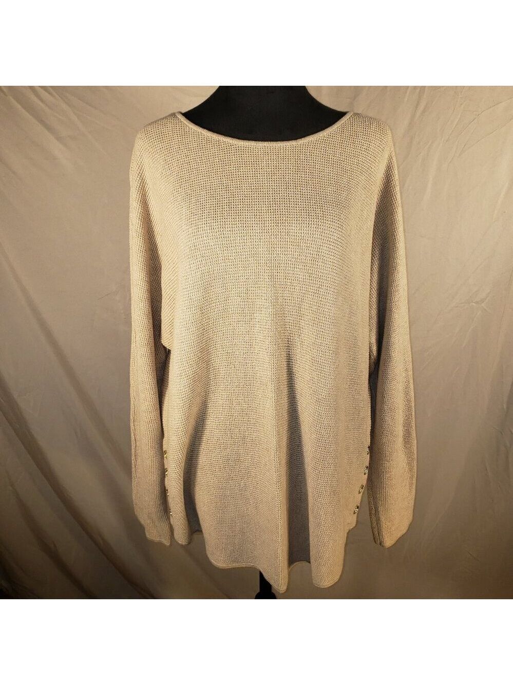 NWT MICHAEL Michael Kors Oatmeal HTHR Sweater M